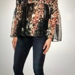 Intermix Kenai Floral Blouse Small